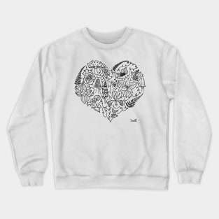 I Love Oregon Flora and Fungus Crewneck Sweatshirt